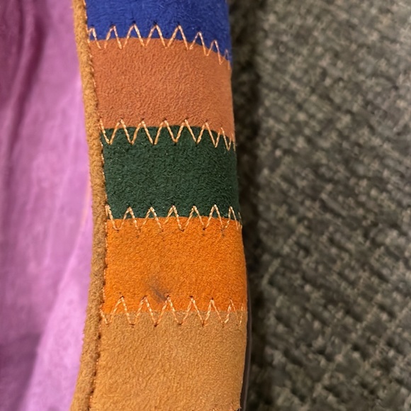 Soho Lab suede striped flats (sz 8) - Picture 10 of 12